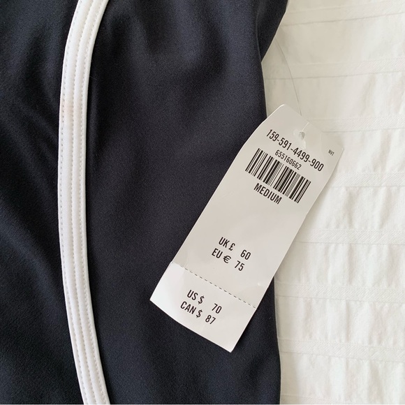 Abercrombie Traveler Dress Skort Athletic Dress Black White Medium - Picture 6 of 7